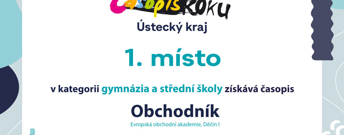 Obchodník 1. místo