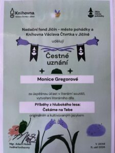 Literární soutěže Příběhy z hlubokého lesa a Skrytá paměť Moravy